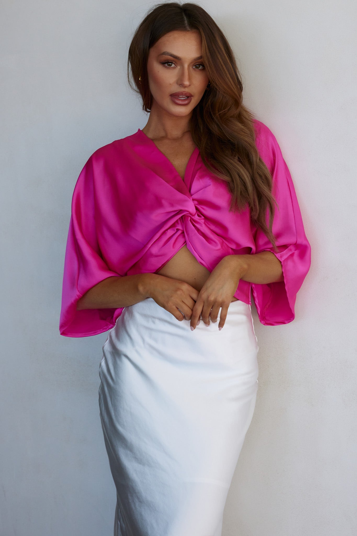 Casablanca Twist Top Fuchsia