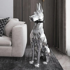 ArtZ® Electroplated Doberman Dog Statue