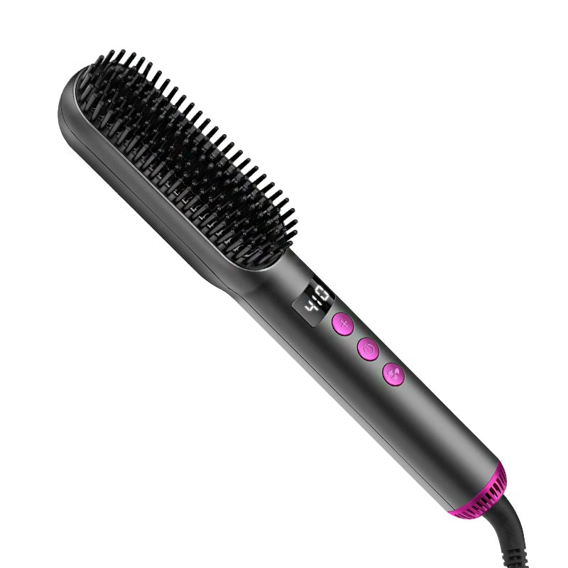 ELECTRIC HAIR STRAIGHTENING BRUSH