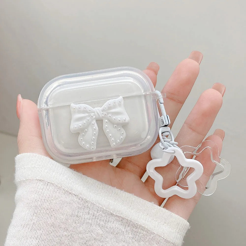 Coquette Pearly AirPods Case With Chain