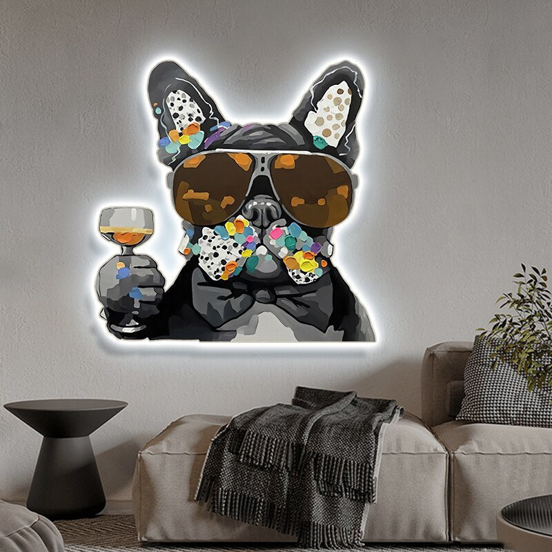 ArtZ® Funky Dog Painting Light