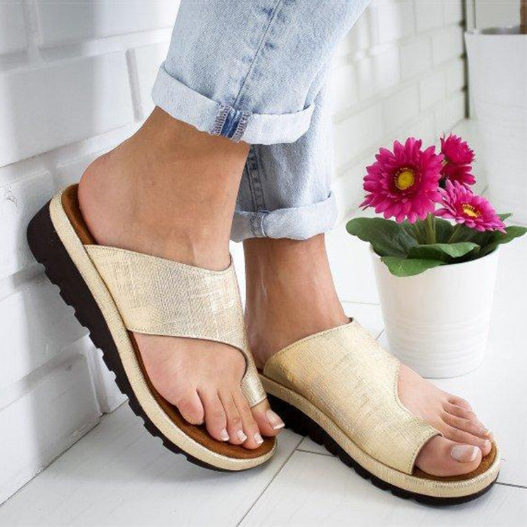 Wenkouban, Sandalias para Mujer, chanclas informales, zapatos de verano, Sandalias de cuña para Mujer, Sandalias de tacón con plataforma, Sandalias para Mujer, zapatos correctores para el dedo gordo del pie