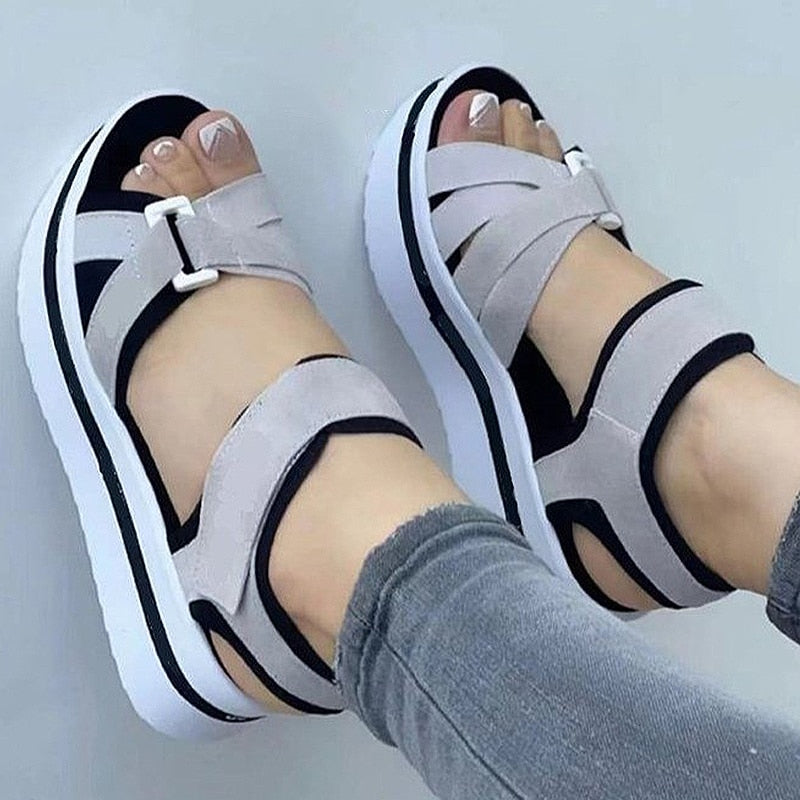 Wenkouban Schuhe Frauen Sandalen 2023 Neue Frauen Heels Sommer Sandalen Plattform Alias ​​Mujer Weiche Keile Schuhe Für Frauen Sommer Schuhe