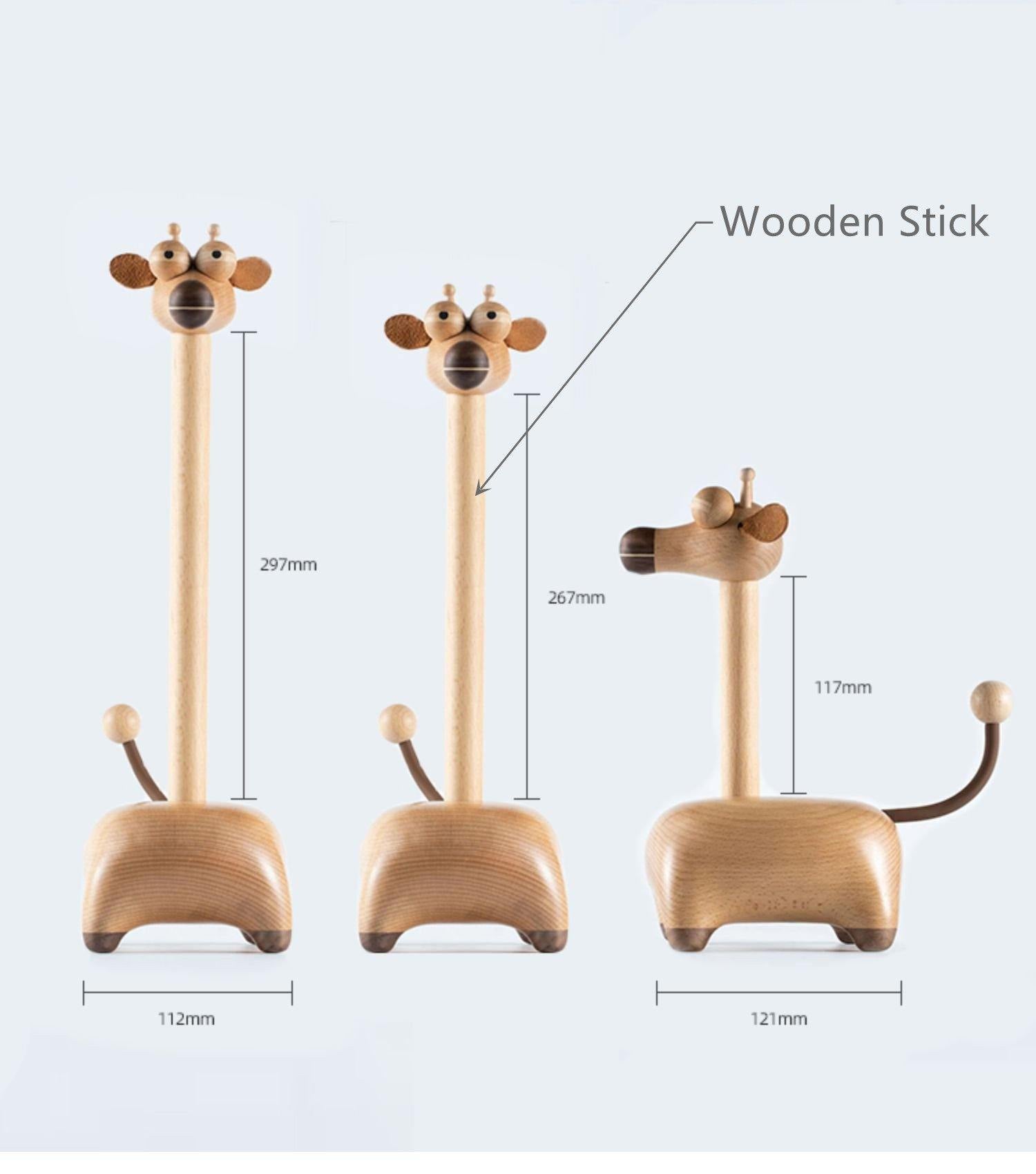 Porte-mouchoirs girafe en bois faits à la main décoration de la maison cadeaux