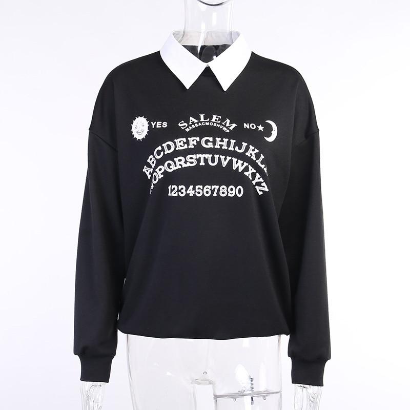 Harajuku Ouija Schwarze Sweatshirts