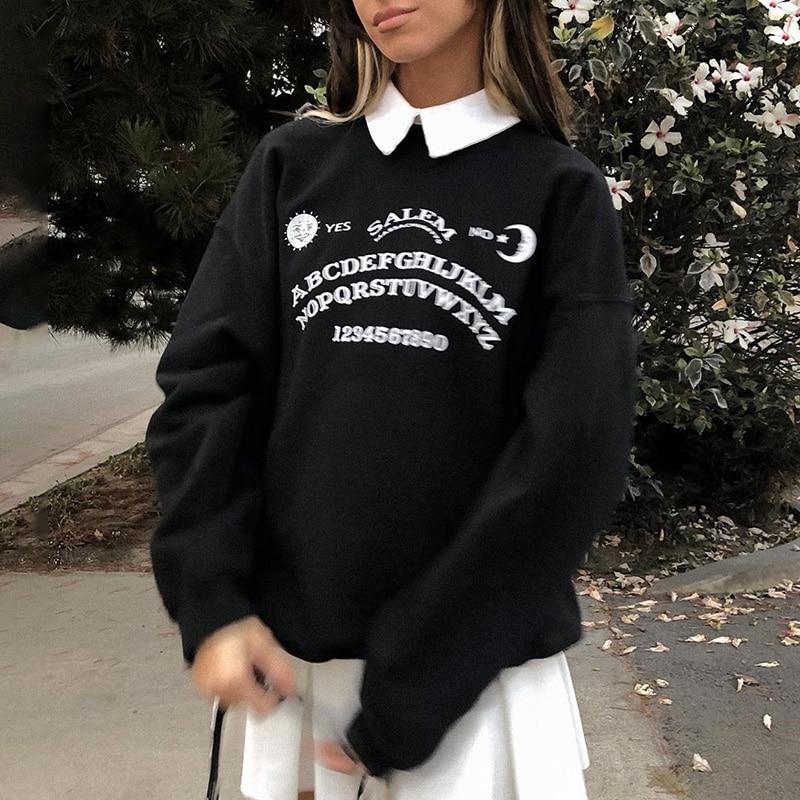 Harajuku Ouija Schwarze Sweatshirts