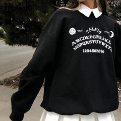 Harajuku Ouija Schwarze Sweatshirts