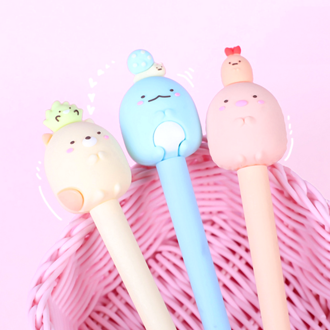 3 Stück Sumikko Gurashi Gelstift