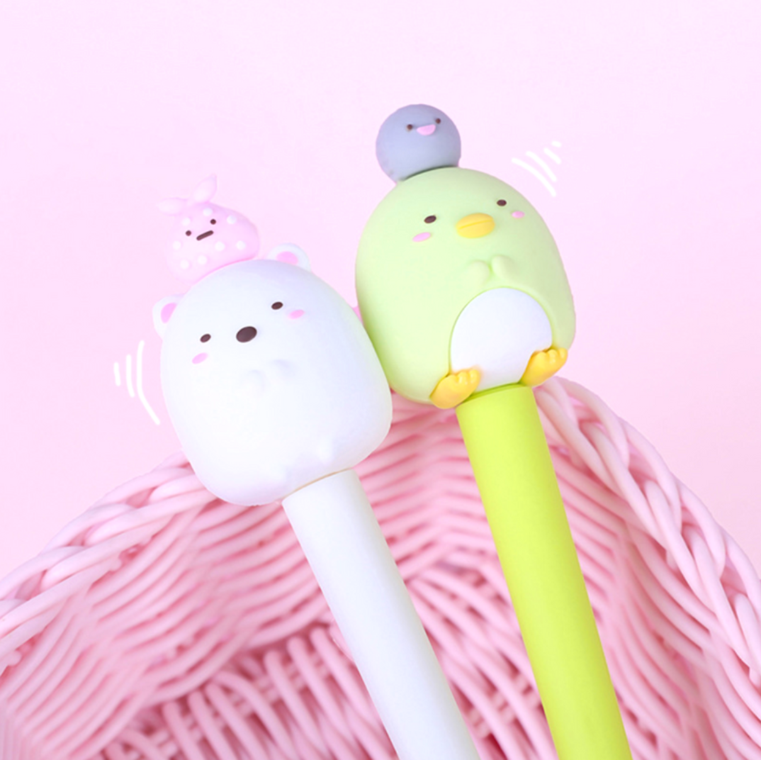 3 Stück Sumikko Gurashi Gelstift