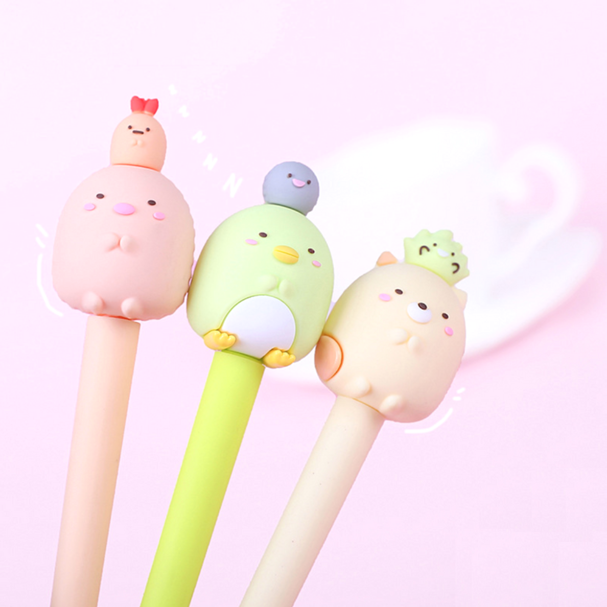 3 Stück Sumikko Gurashi Gelstift