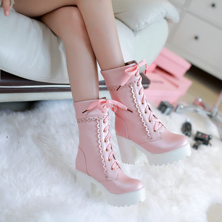 Kawaii High Heel Martin Boots