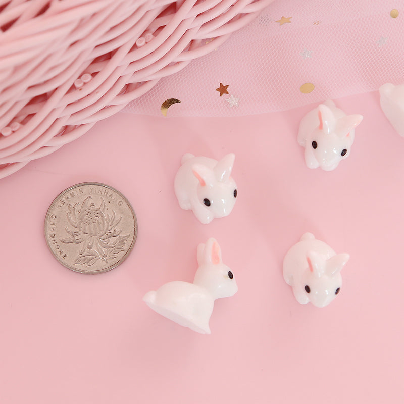 Mignon Mini Lapin Décoration 10 pcs/ensemble