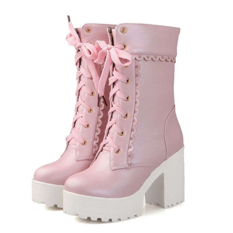 Kawaii High Heel Martin Boots