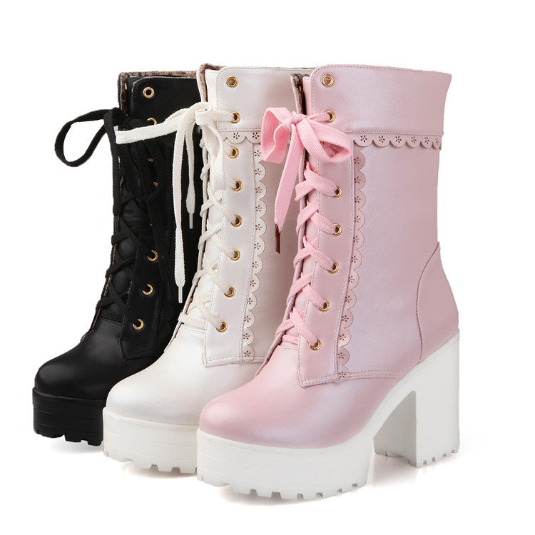 Kawaii High Heel Martin Boots