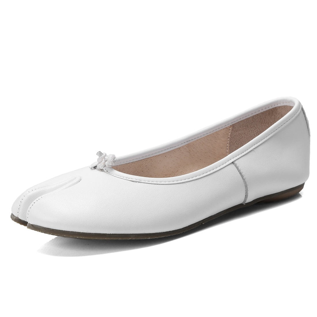 Tabi Ballerina Shoes Womens Leather Slip On Loafers