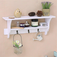 2 Tier Wall Mount Shelf Ornament Sundries Storage Holder Organizer Rack HooksMöbel &amp; Wohnen, Feste &amp; Besondere Anlässe, Party- &amp; Eventdekoration! 