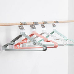 10pcs/Set 40cm Metal Clothes Hangers Strong Clothes Rack for Adult Anti-skid Closet Organizer