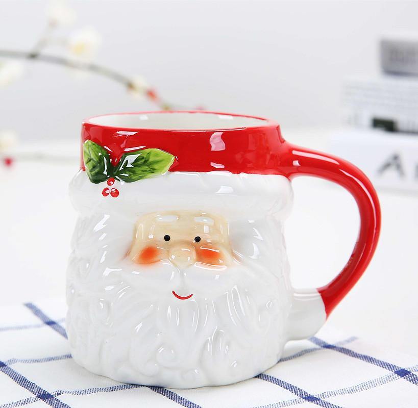 Regalo creativo de Navidad, tazas de té de cerámica, recipientes de agua, tazas y tazas, taza de café de porcelana de grado superior, artículos para beber 