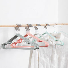 10pcs/Set 40cm Metal Clothes Hangers Strong Clothes Rack for Adult Anti-skid Closet Organizer