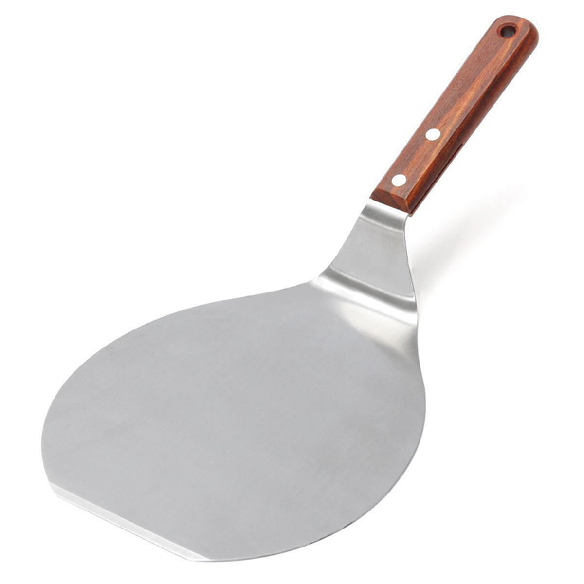 13 Inch Stainless Steel Pizza Plate Spatula Peel Shovel Cake Lifter Holder Baking Tool