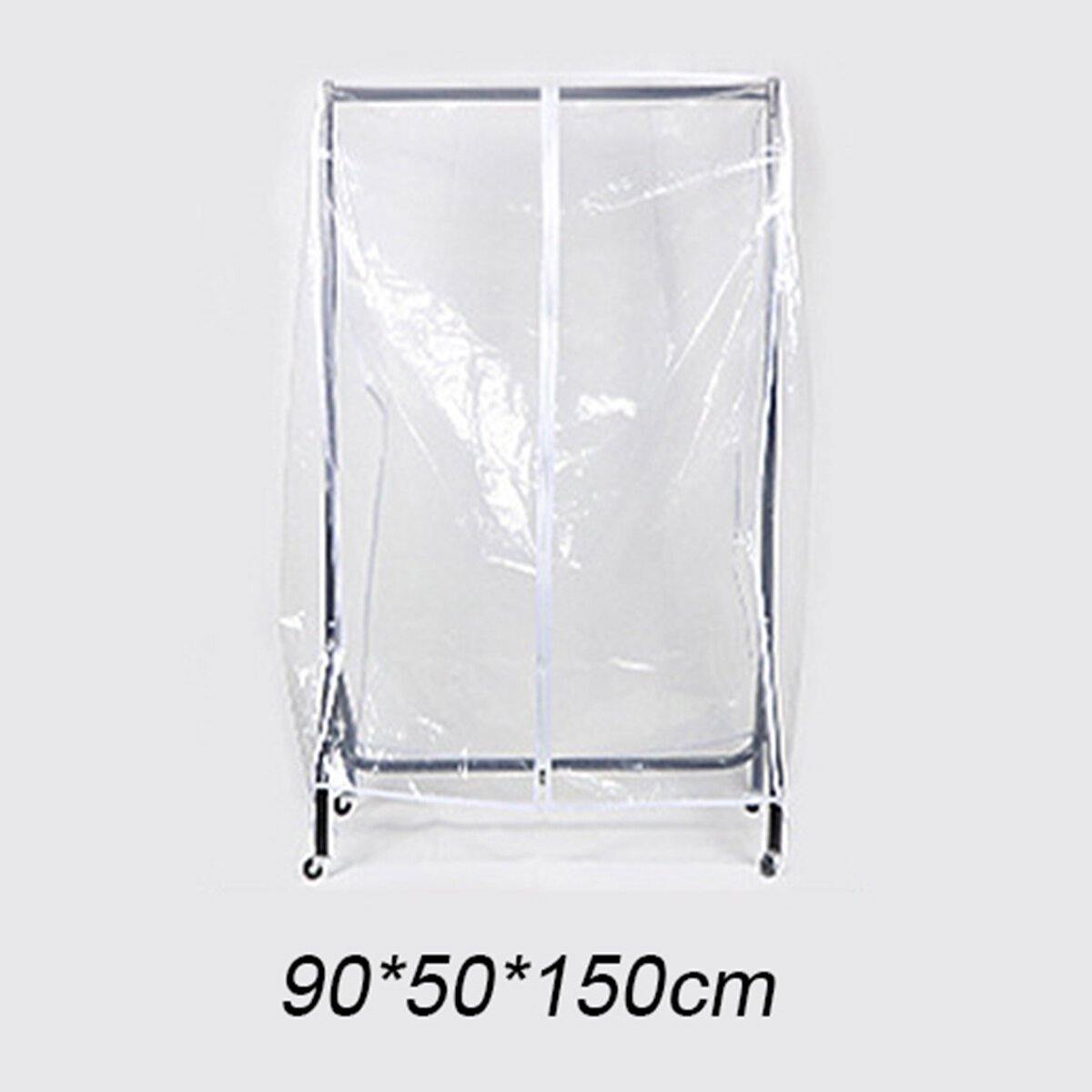 Clear Clothes Rail Cover Dustproof Garment Coat Hanger Protector Storage Net