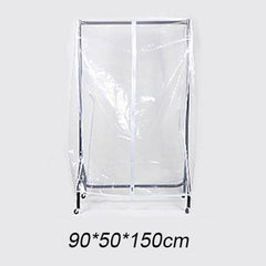 Clear Clothes Rail Cover Dustproof Garment Coat Hanger Protector Storage Net