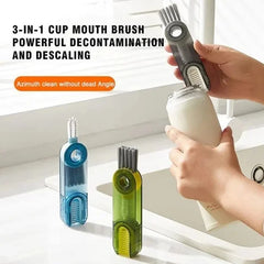 3 in 1 U-shaped cup mouth milk bottle clean brush