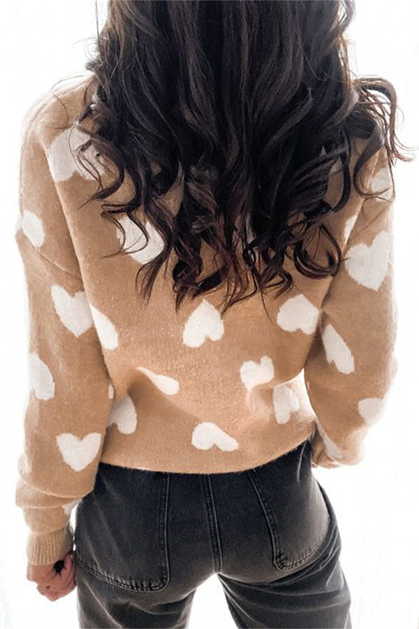 Lilipretty Heart To Heart Shift Cozy Sweater