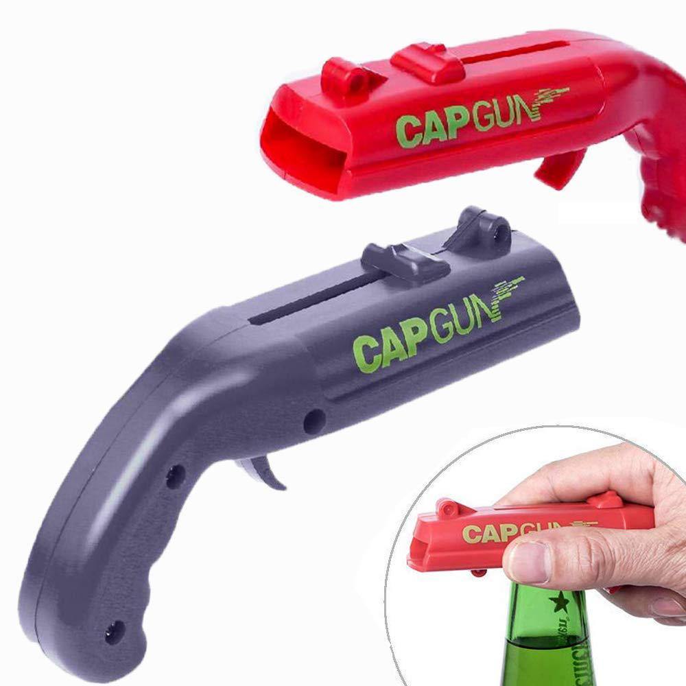 ABS Creative Cap Launcher Shooter Bottle Opener Magnetic Drink Opener for Home Party Drinking