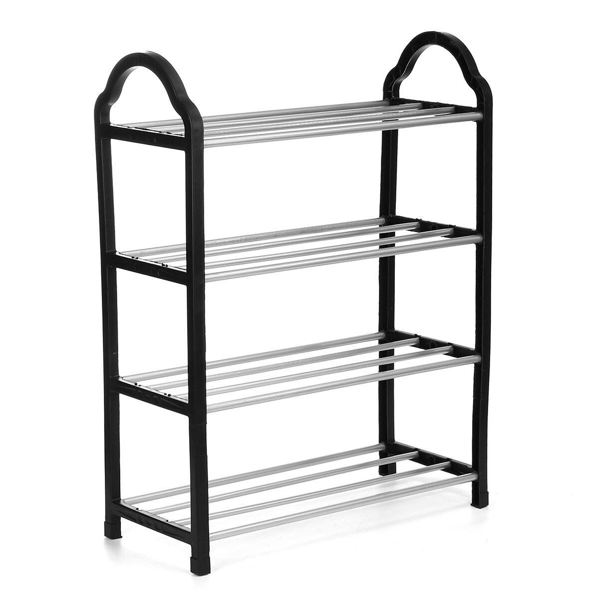 3/4 Tier Space Saving Shoe Storage Organizer Free Standing Shoe Tower Racks Shelves Shelf