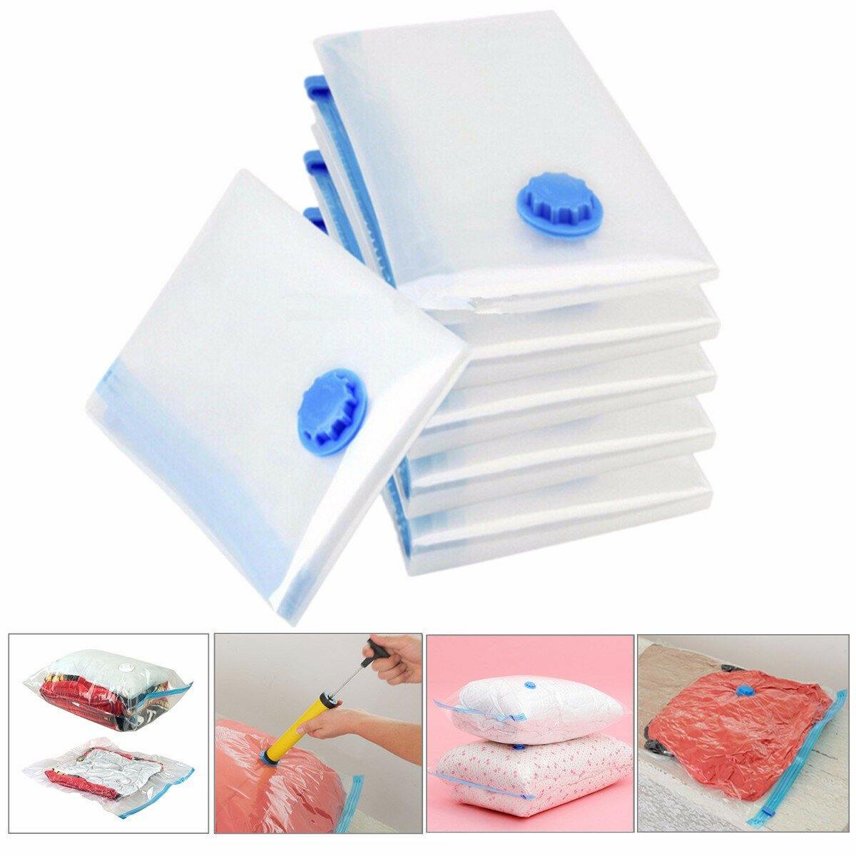 5 PCS Vacuum Storage Bag Space Saving Anti Pest Clothes Quilts Storage Bag