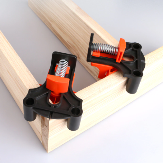 Professional Corner Clamp Set (4 Pieces + Free 60° & 120° Heads)