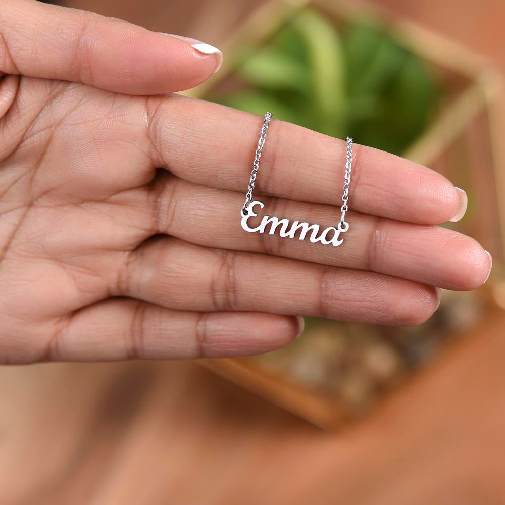 To My Granddaughter | Personalized Name Necklace