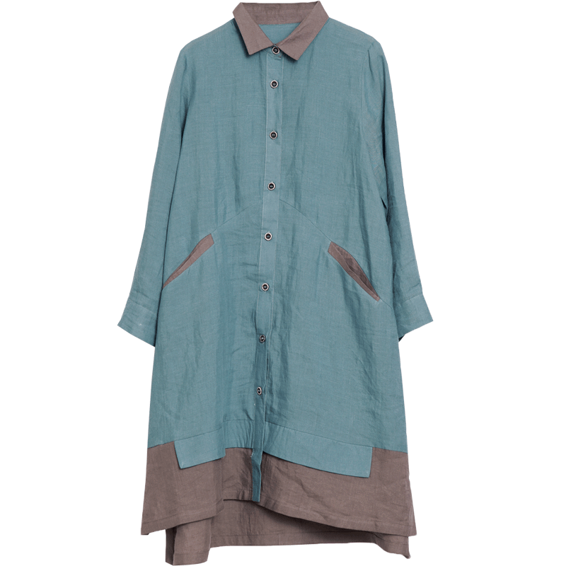 Autumn ReductionLoose Linen Long Sleeve Dress