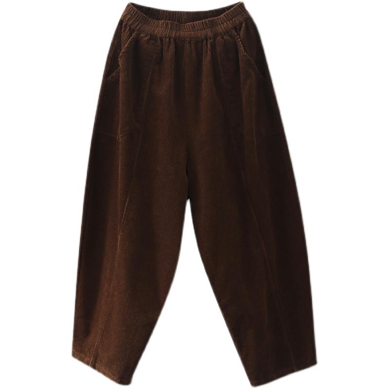 Autumn Retro Corduroy Harem Loose Pants