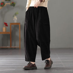 Autumn Retro Corduroy Harem Loose Pants