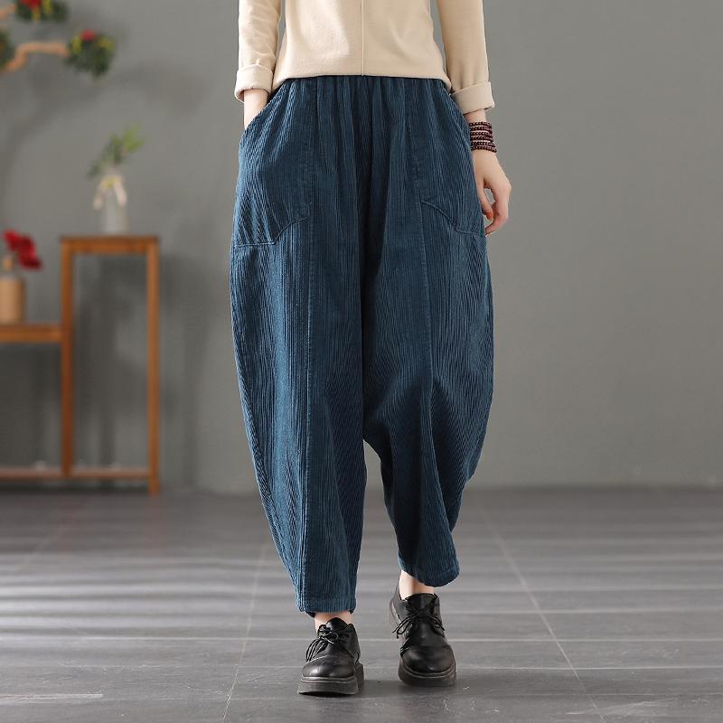 Autumn Retro Corduroy Harem Loose Pants