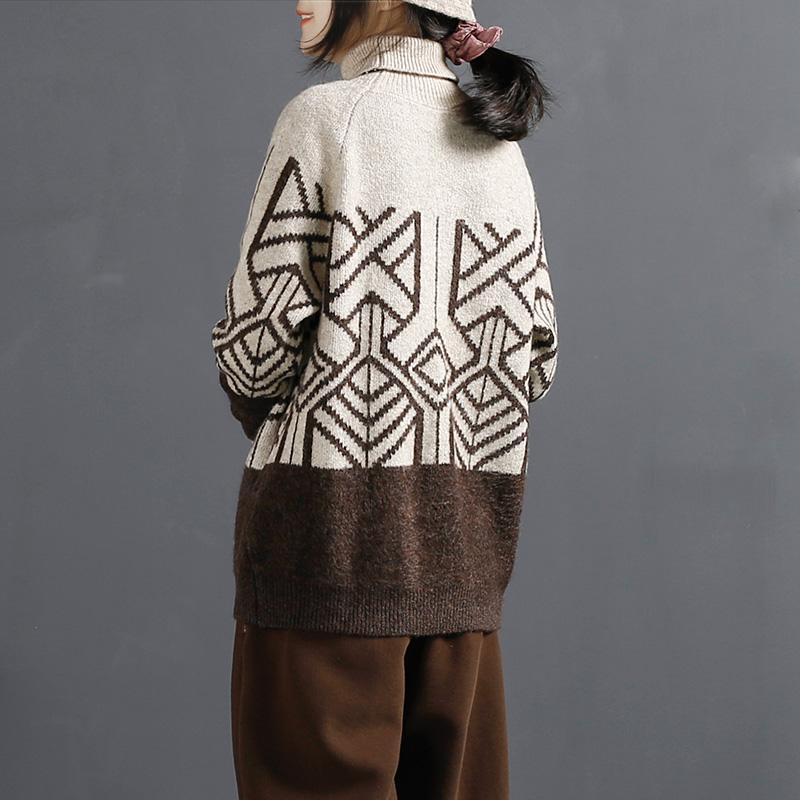 Autumn Retro Thick Turtleneck Knitted Sweater