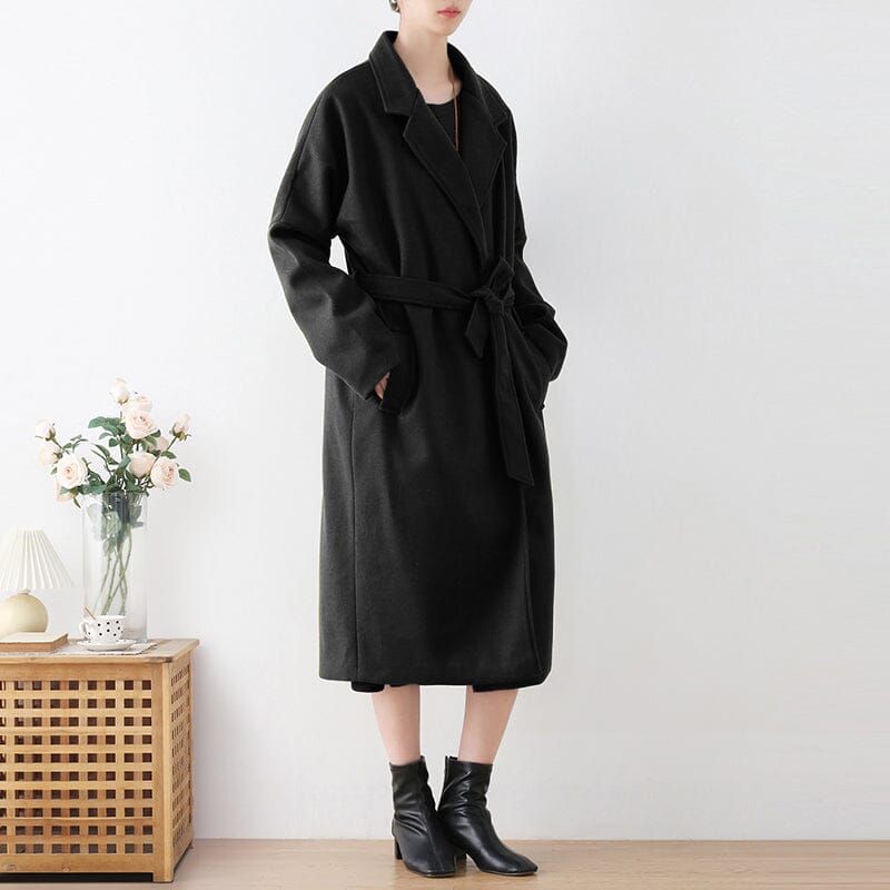 Autumn Winter Solid Cotton Thin Padded Overcoat