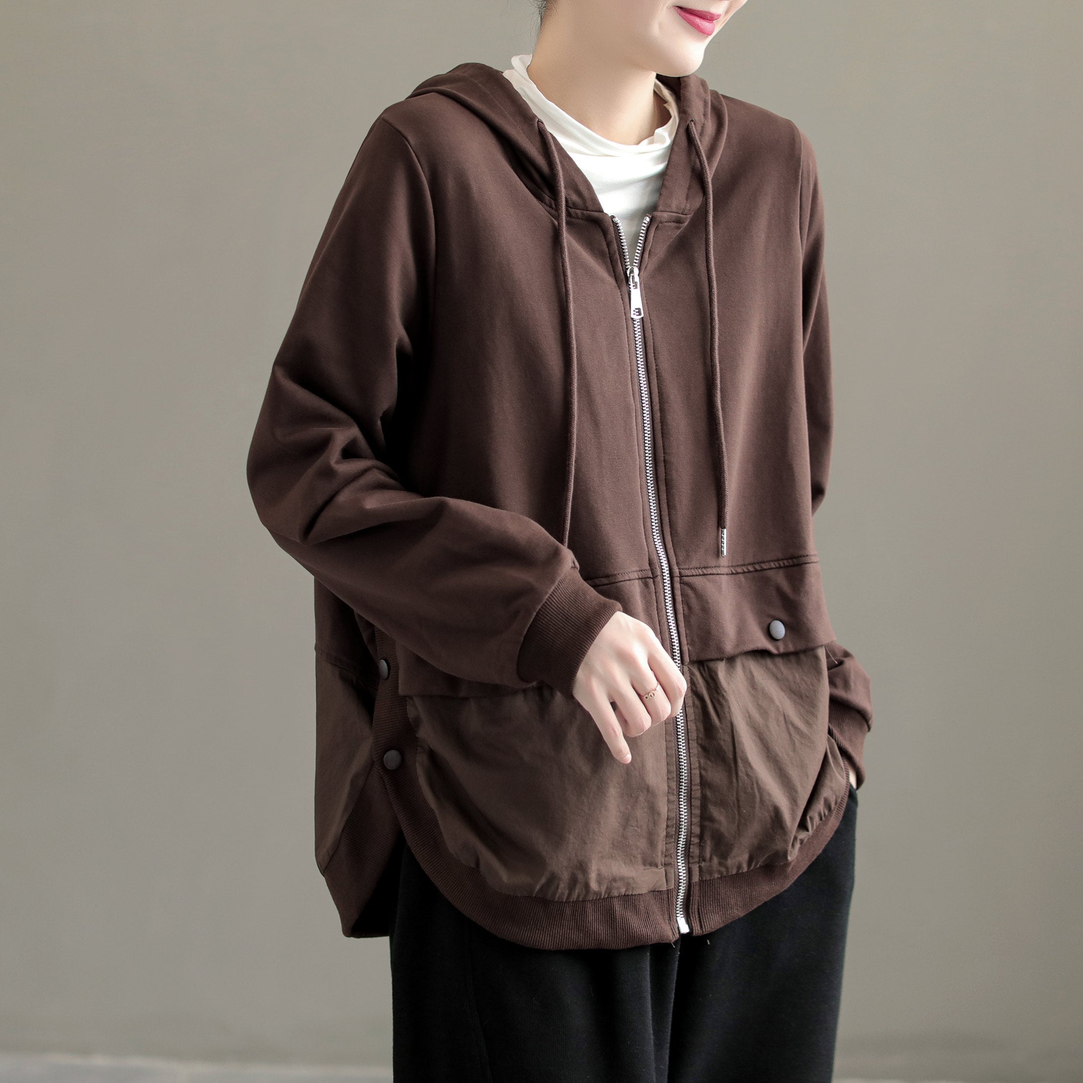 Autumn Women Chic Casual Cotton Hoodie