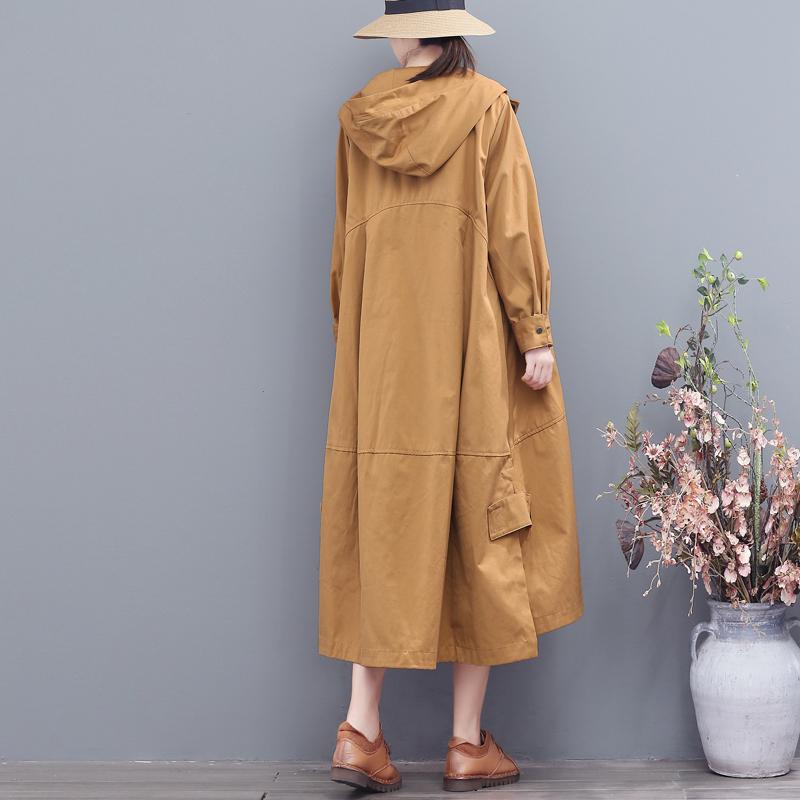 Autumn Women Retro Loose Casual Windbreaker Coat