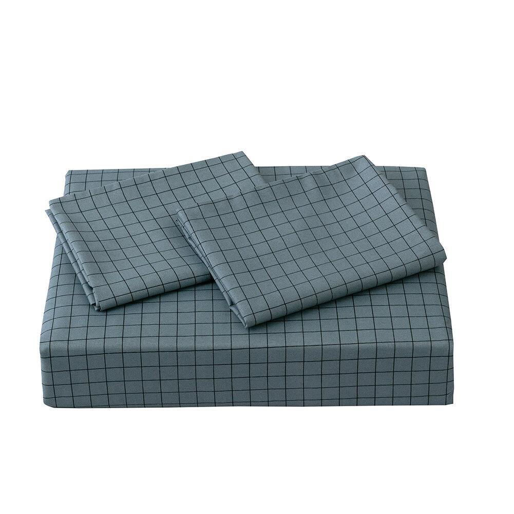 Plaid Pattern Bedding Set Comforter Bed Cover Pillowcase Adults Bed Duvet Set