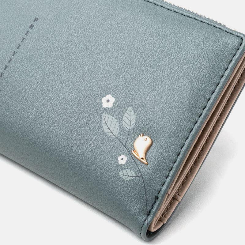 Women 10 Card Slots Long Wallet Purse Phone Bag