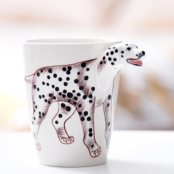 3D Ceramic Mug Pure Hand-painted Animal Cup Cartoon Cup Painted Coffee Mug