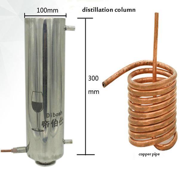 Copper Core Alcohol W-ine Distiller Moonshine Still Brandy W-ine Distillation Hoop Barrel Design