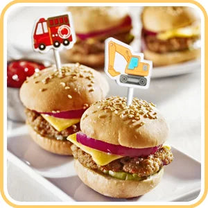 Fahrzeug-Food-Picks für Kinder – Transportfahrzeug-Food-Bento-Picks, Lunchbox-Dekoration für Kinder und Kleinkinder