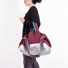 Color Block Wome Large Single Shoulder Bag