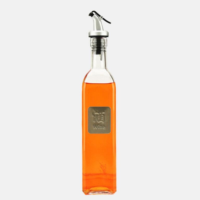 1Pc Glas Sauce Essig Öl Flasche Öl Dispenser Container Sauciere Würze Gewürz Flasche Olivenöl Spender Küche 