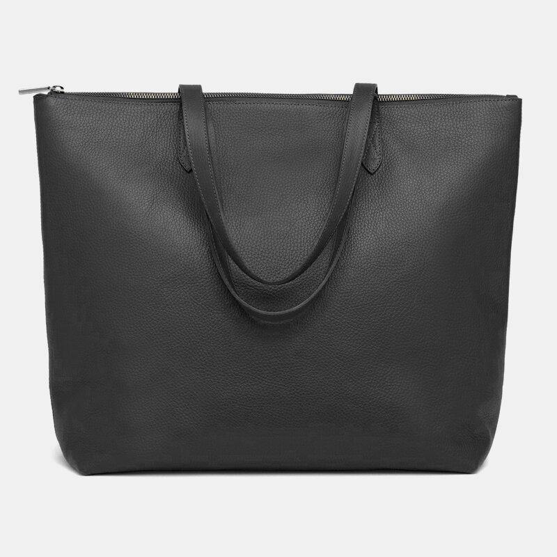 Brenice Damen PU-Leder-Schlüsselanhänger, mehrere Taschen, große Kapazität, Laptoptasche, Aktentasche, Business-Handtasche 