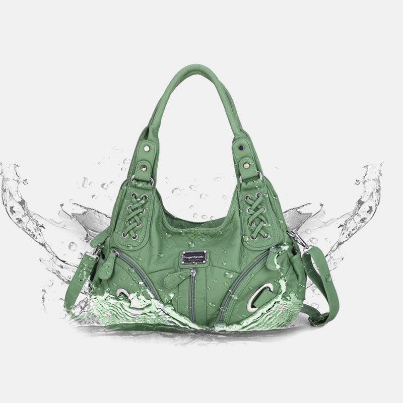 Women Waterproof Anti-theft Multi-pocket Crossbody Bag Shoulder Bag Handbag